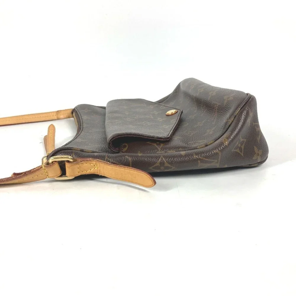 LOUIS VUITTON Brown Monogram Canvas Pochette Shoulder Bag